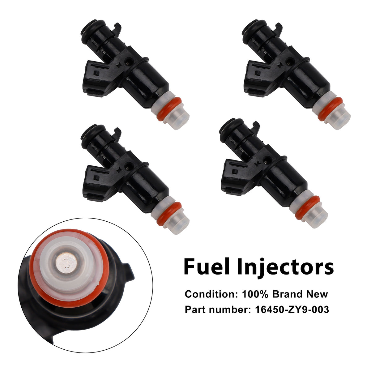 Honda BF90D BF75 Outboard 4PCS 16450-ZY9-003 Fuel Injectors
