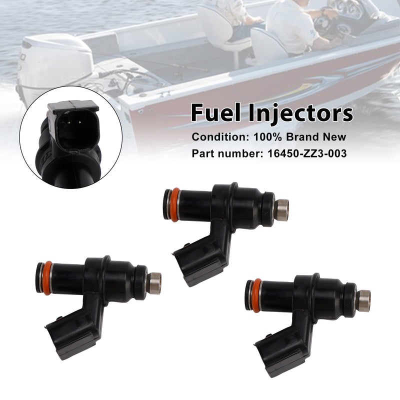 Honda Outboard 1998 60HP BF60A 3PCS 16450-ZZ3-003 Fuel Injectors