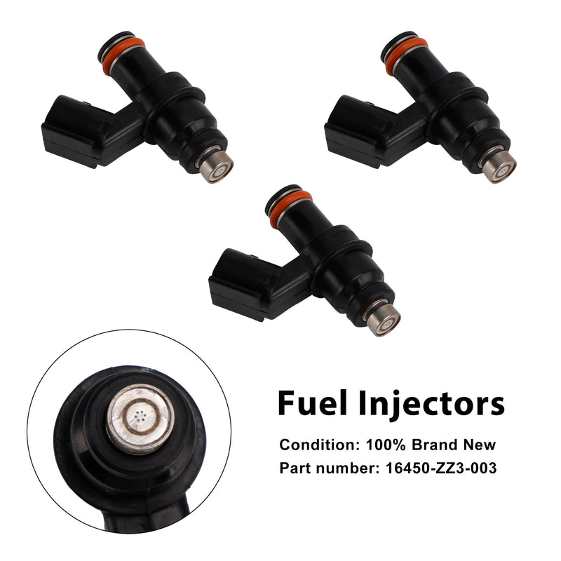 Honda Outboard 1998 60HP BF60A 3PCS 16450-ZZ3-003 Fuel Injectors