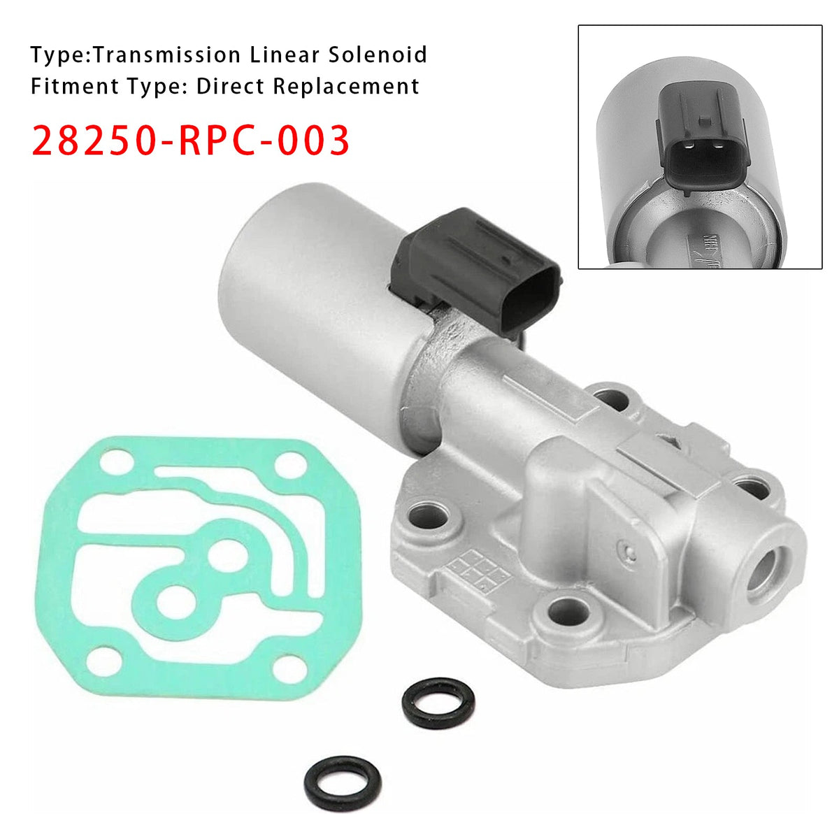 Transmission Linear Solenoid 28250-RPC-003  For Honda Accord Civic CR-V Acura