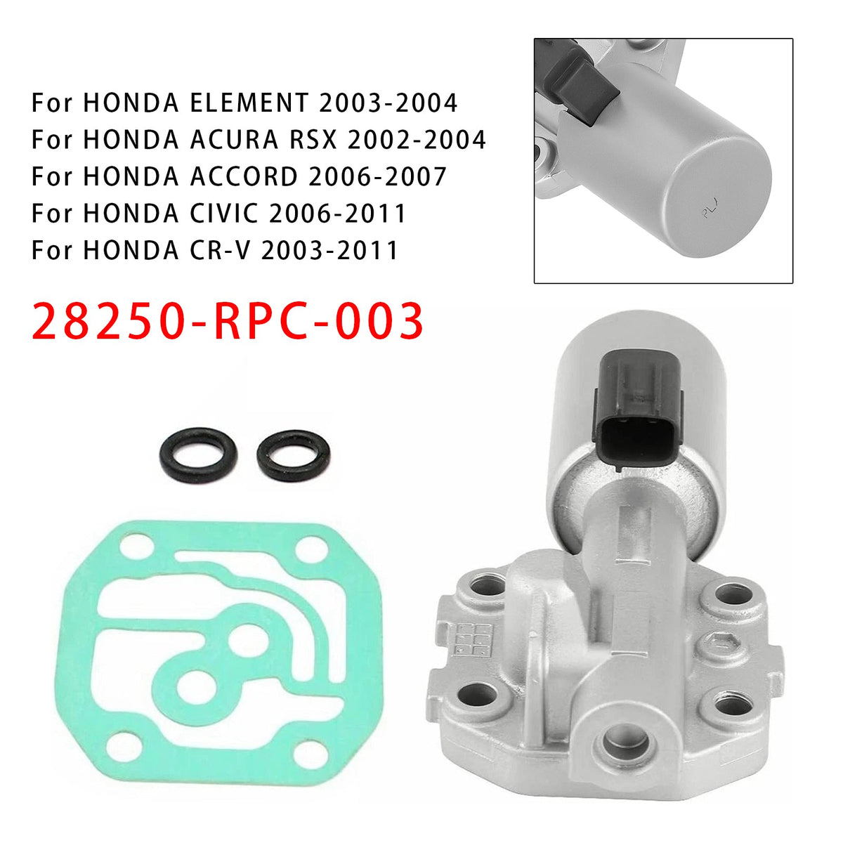 Transmission Linear Solenoid 28250-RPC-003  For Honda Accord Civic CR-V Acura