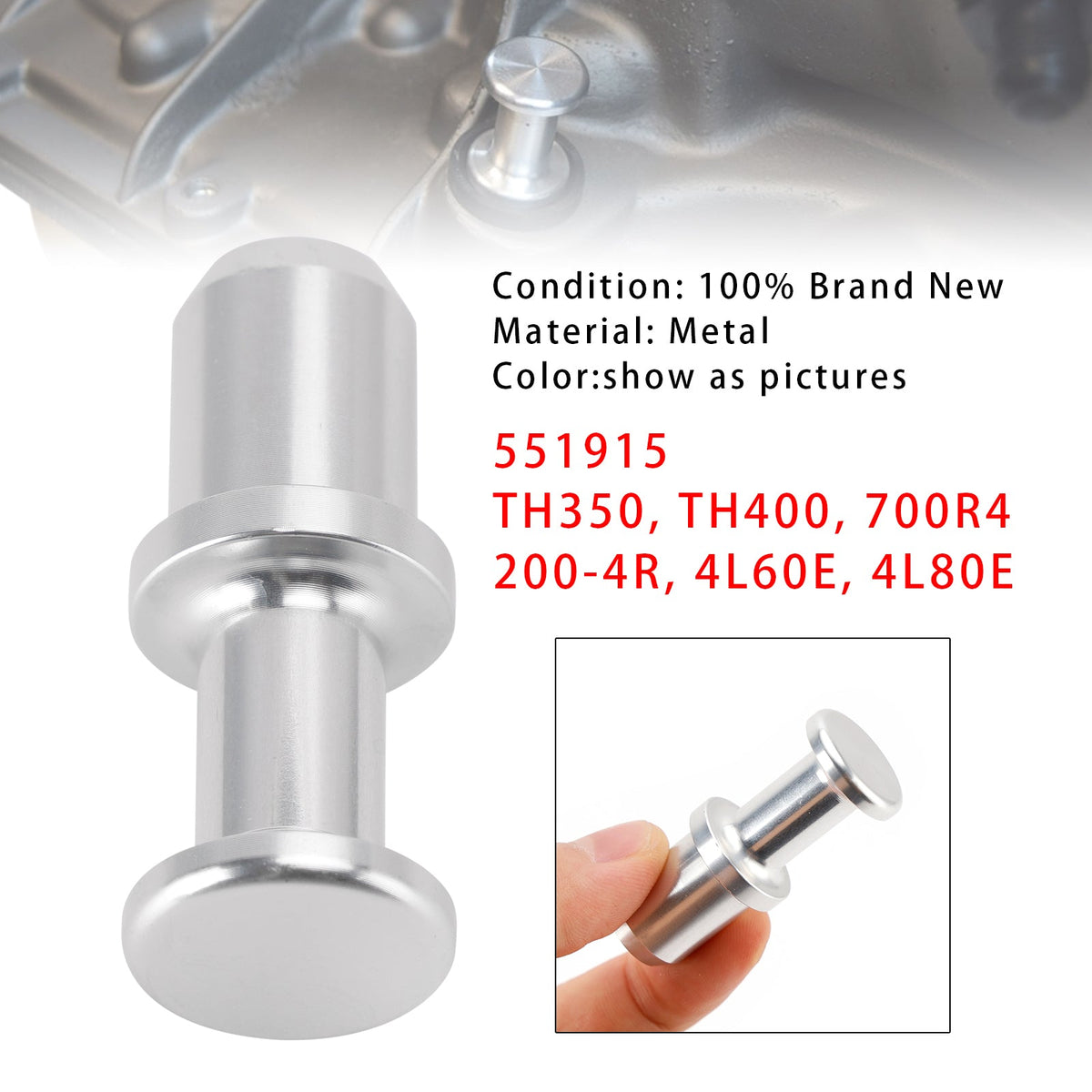 551915 Dipstick Tube Plug Seal For GM TH350 TH400 700R4 4L60E 4L80E 0.6§1 PC