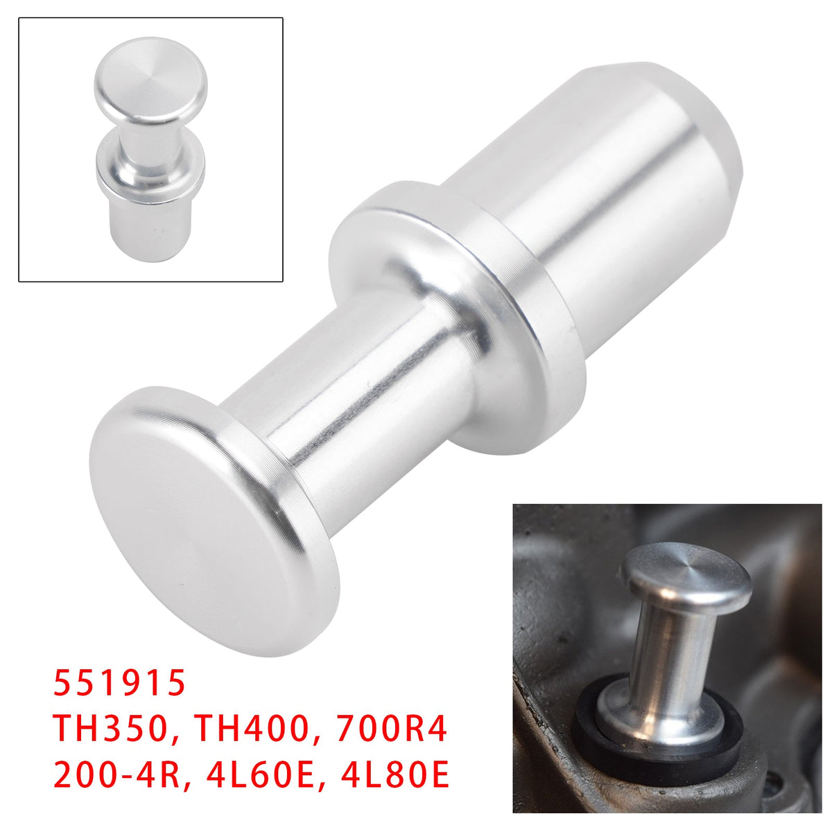 551915 Dipstick Tube Plug Seal For GM TH350 TH400 700R4 4L60E 4L80E 0.6§1 PC