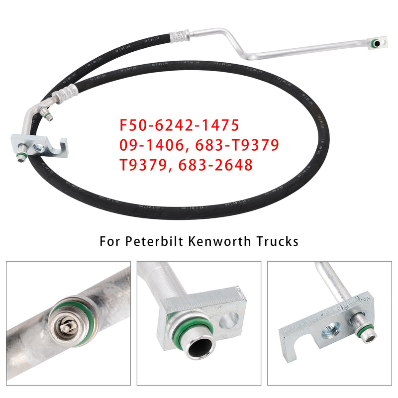 Peterbilt Kenworth Trucks F50-6242-1475 HP Discharge AC Line Hose Assembly