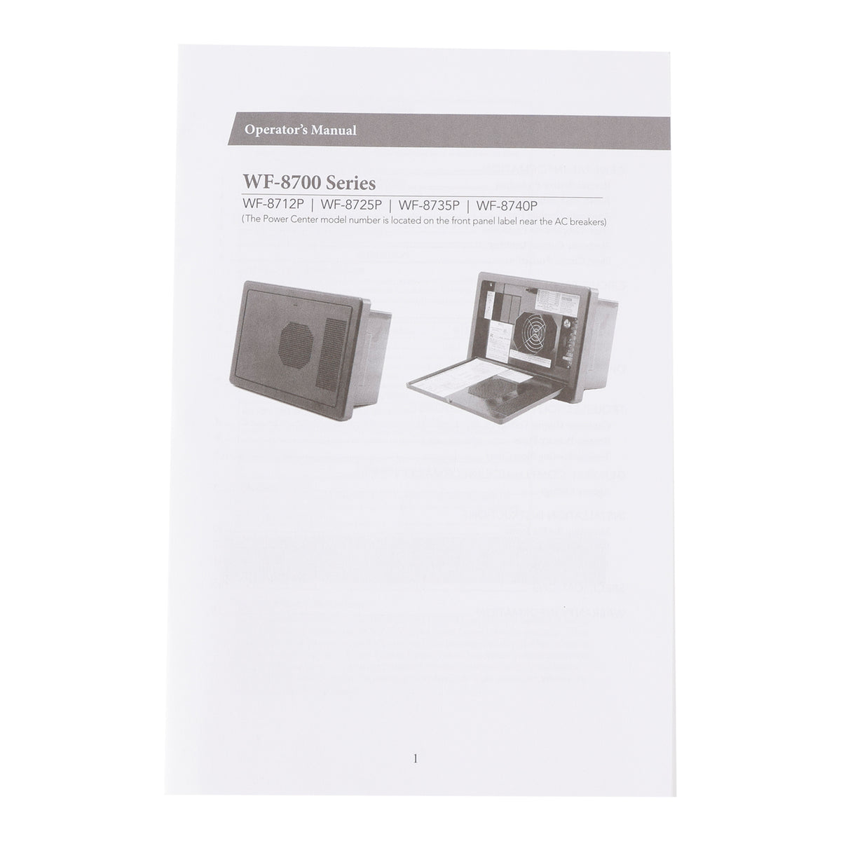 WF-8735-AD RV Converter Charger 30 Amp Power Center Support Auto Detect RV