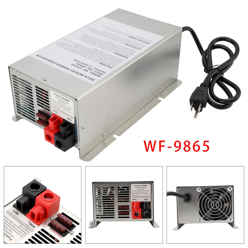WF-9865 65 Amp Power Converter Charger for Travel Trailer RV Camper WF-9800 Replacement