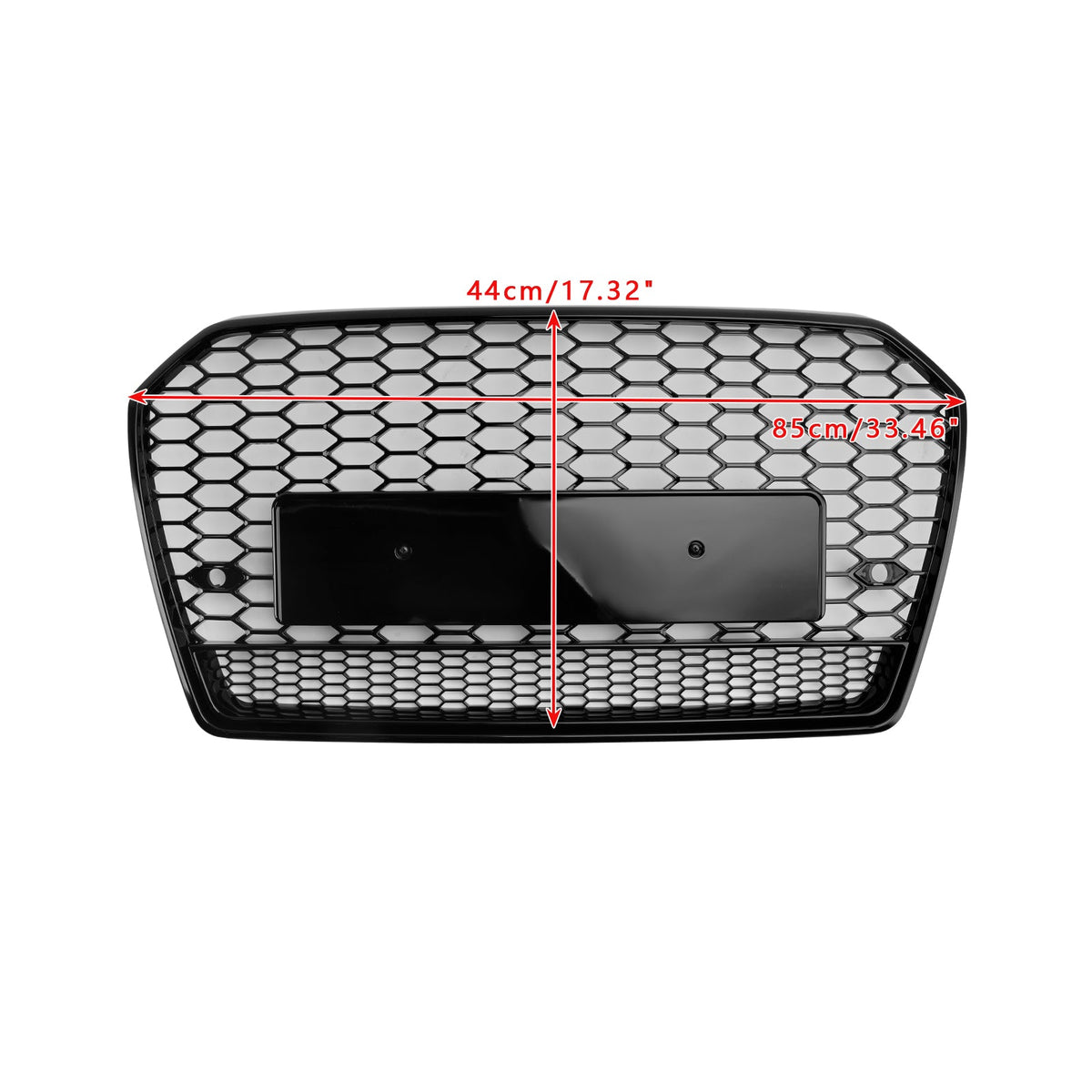 Audi 2016-2018 A6 S6 C7 Black RS6 Style Honeycomb Mesh Front Grill