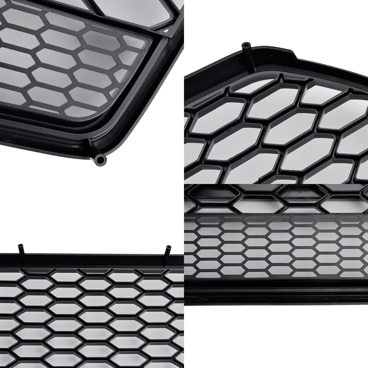 2016-2018 Audi A6 S6 C7 Black RS6 Style Honeycomb Mesh Front Grille Grill