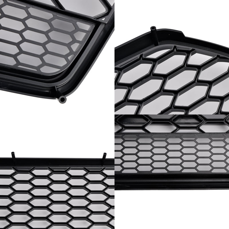 2016-2018 Audi A6 S6 C7 Black RS6 Style Honeycomb Mesh Front Grille Grill