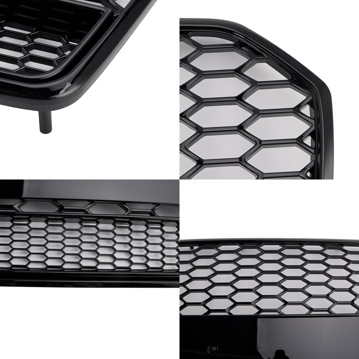 Audi 2016-2018 A6 S6 C7 Black RS6 Style Honeycomb Mesh Front Grill