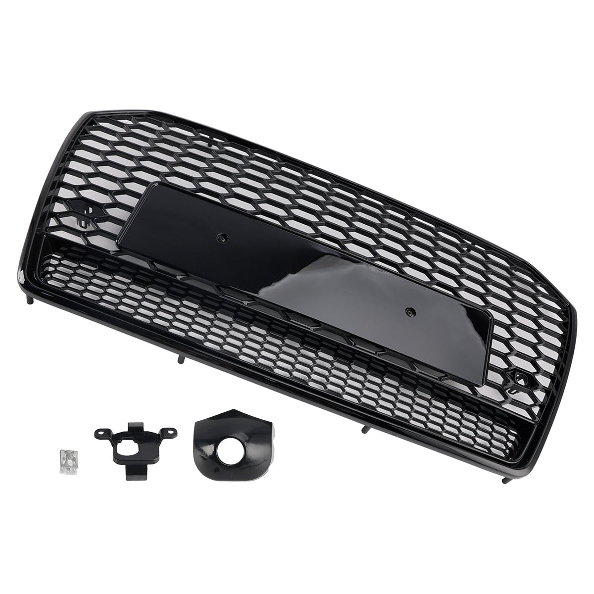 2016-2018 Audi A6 S6 C7 Black RS6 Style Honeycomb Mesh Front Grille Grill