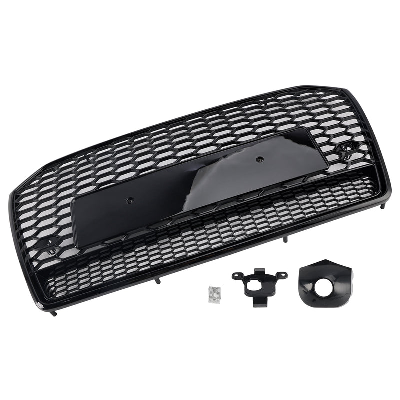 2016-2018 Audi A6 S6 C7 Black RS6 Style Honeycomb Mesh Front Grille Grill