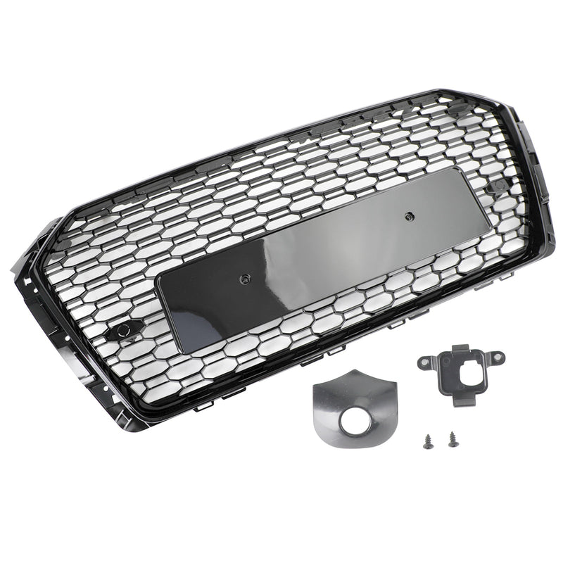 Audi A4/S4 B9 2017-2019 Black RS4 Style Honeycomb Mesh Hex Grille Grill