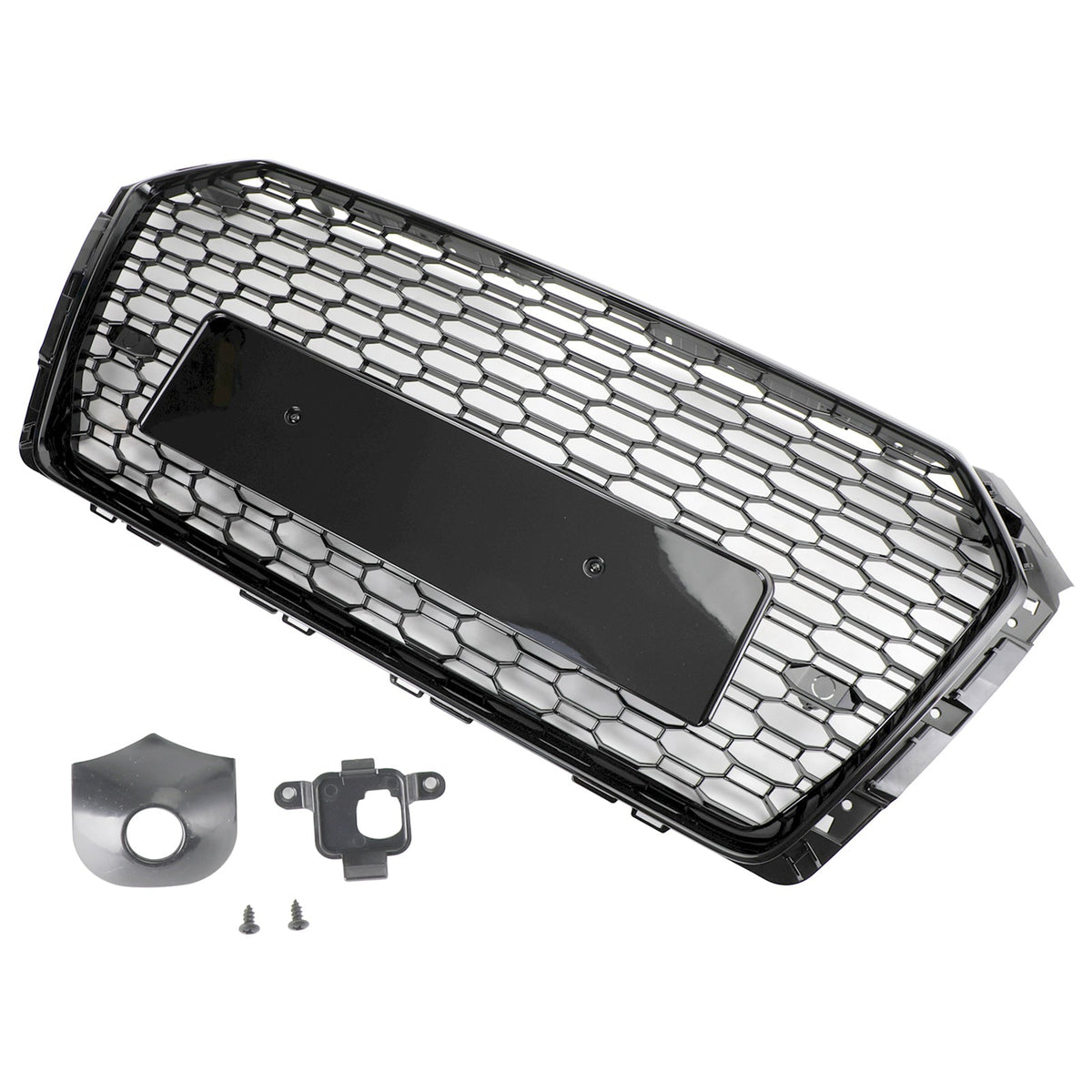 Audi A4/S4 B9 2017-2019 Black RS4 Style Honeycomb Mesh Hex Grille Grill