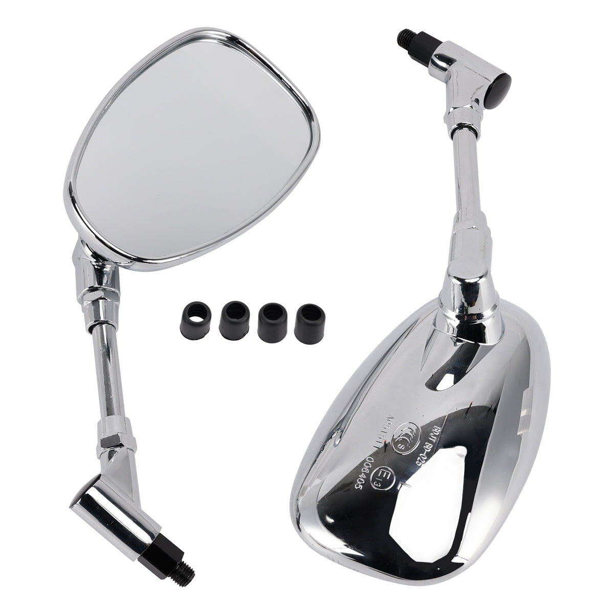 Honda VTX1300S 2003-2007 VTX1800C 2002-2006 Set of 2 Chrome Rearview Mirrors