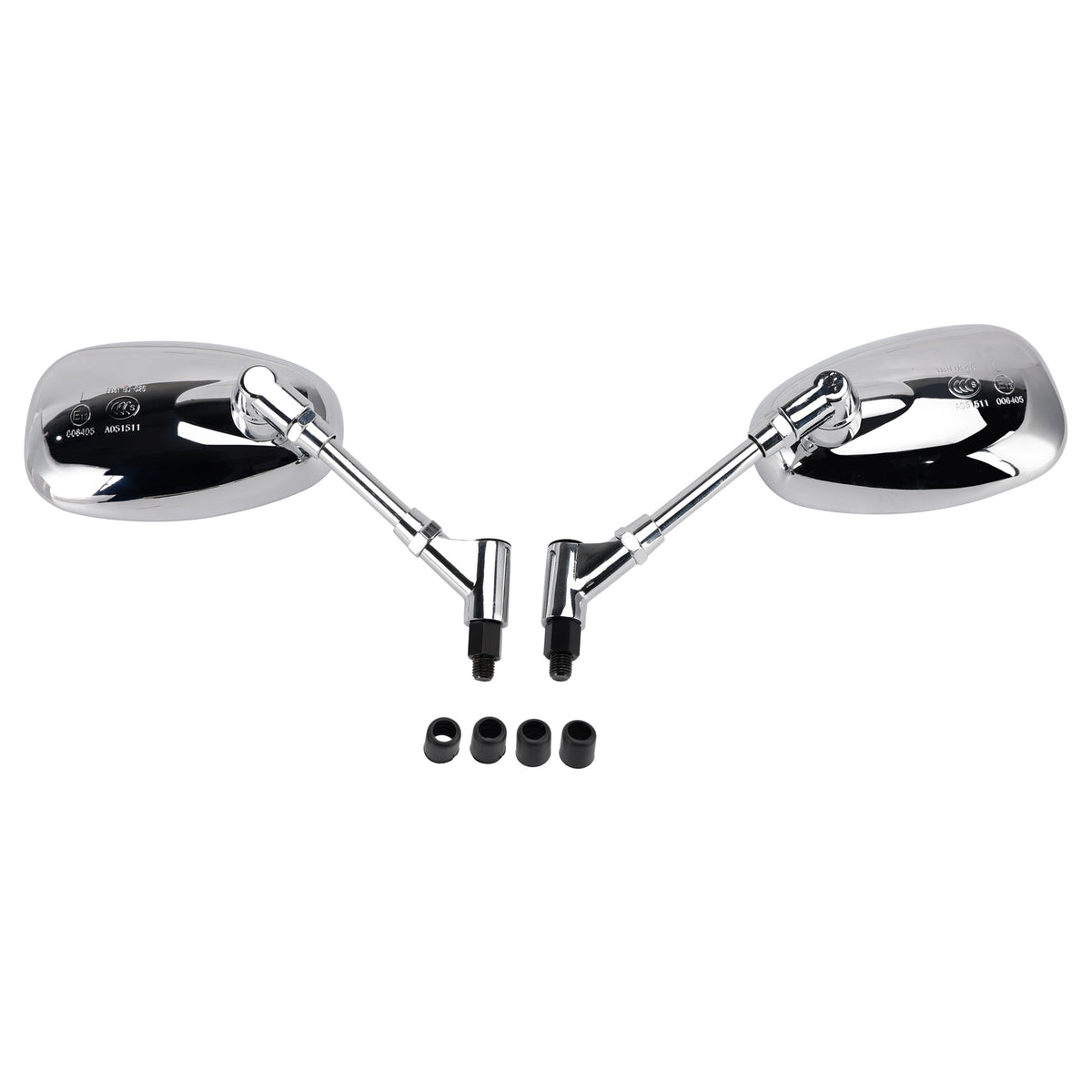 Honda VTX1300S 2003-2007 VTX1800C 2002-2006 Set of 2 Chrome Rearview Mirrors