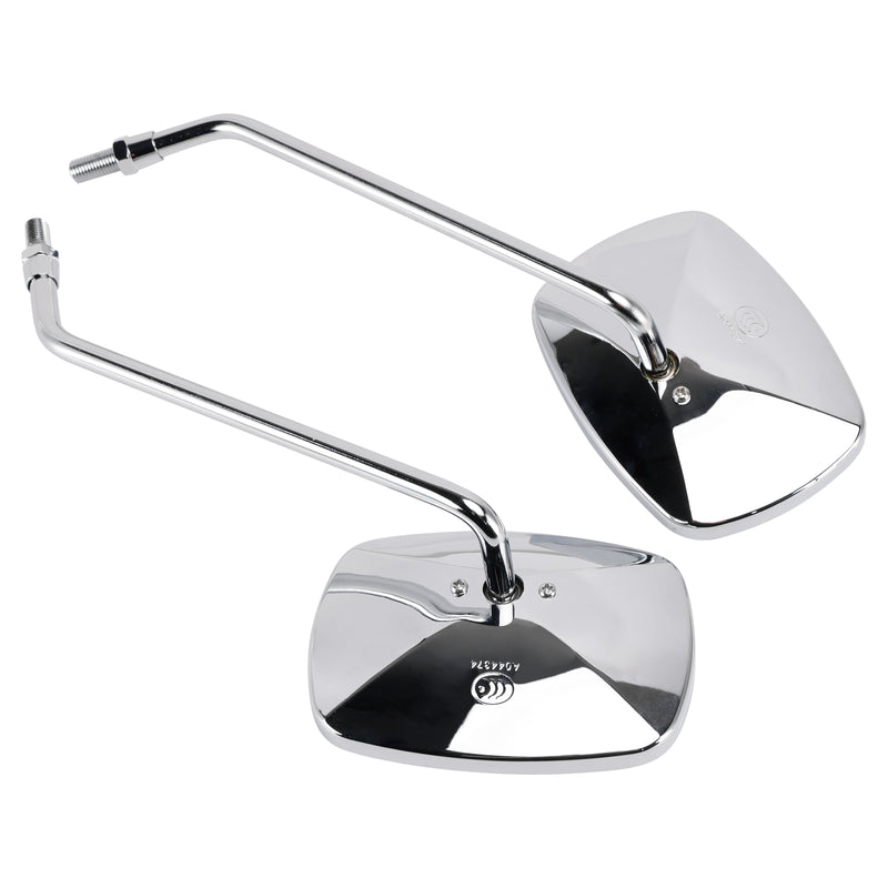 Piaggio Beverly 125 250 2004 2005 06 07 08 Chrome 10mm Rearview Mirror Set