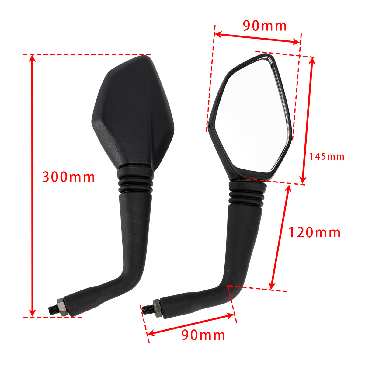 Duke 125 200 250 390 Adventure 390 2011-2025 Rear View Mirror Set LH & RH