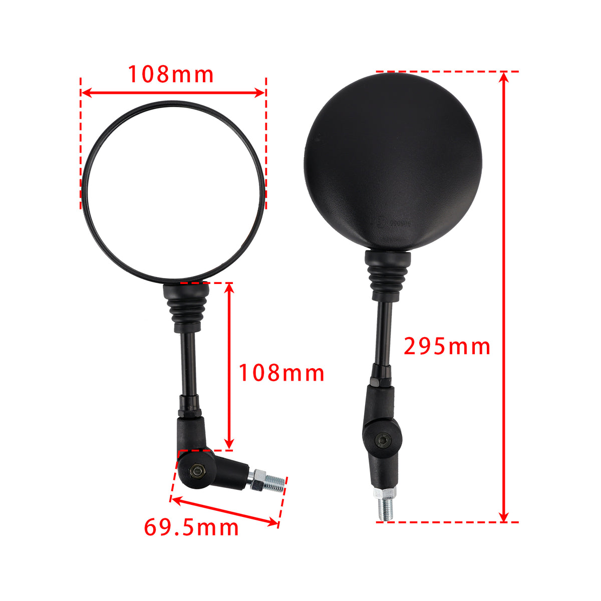 SMC 640 690 990 1290 Adventure 390 Enduro EXC SXC XCF Folding Mirrors Set