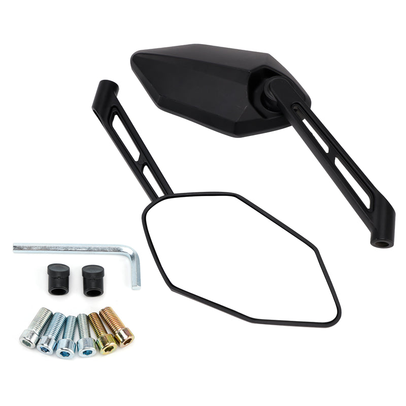 Motorcycle Scooter Moped ATV Quad Rearview Mirror Set Left & Riight 8mm 10mm