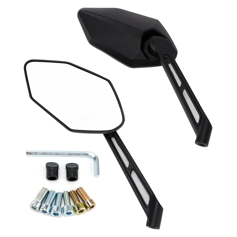 Motorcycle Scooter Moped ATV Quad Rearview Mirror Set Left & Riight 8mm 10mm
