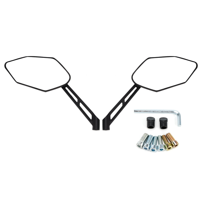Motorcycle Scooter Moped ATV Quad Rearview Mirror Set Left & Riight 8mm 10mm