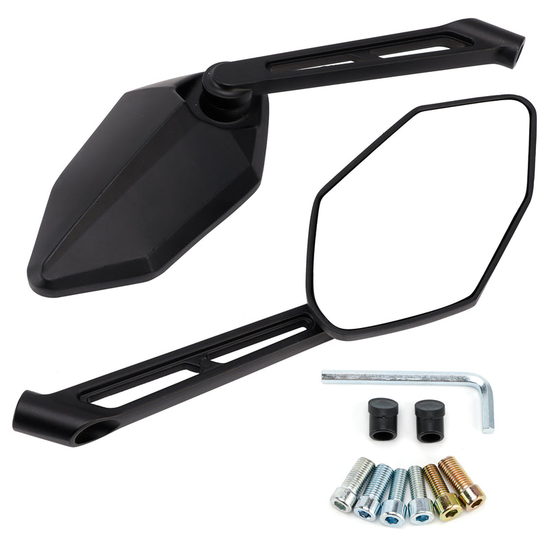 Motorcycle Scooter Moped ATV Quad Rearview Mirror Set Left & Riight 8mm 10mm