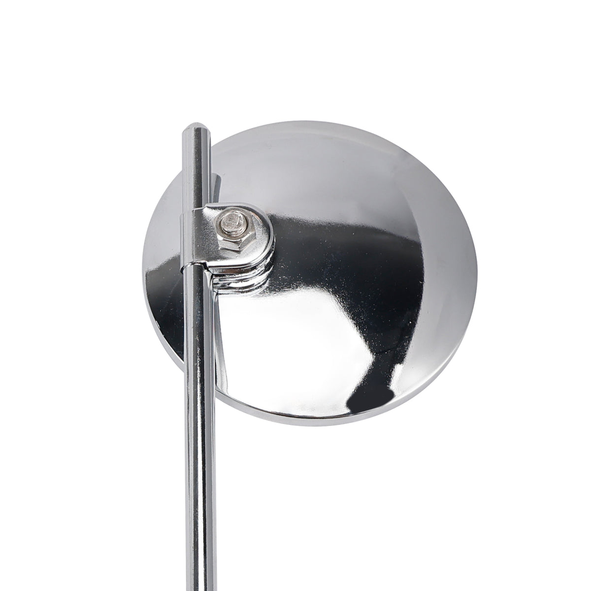 7/8" in Bars Pair Universal Motorcycle 4" Chrome Clamp-On Mirrors - Round