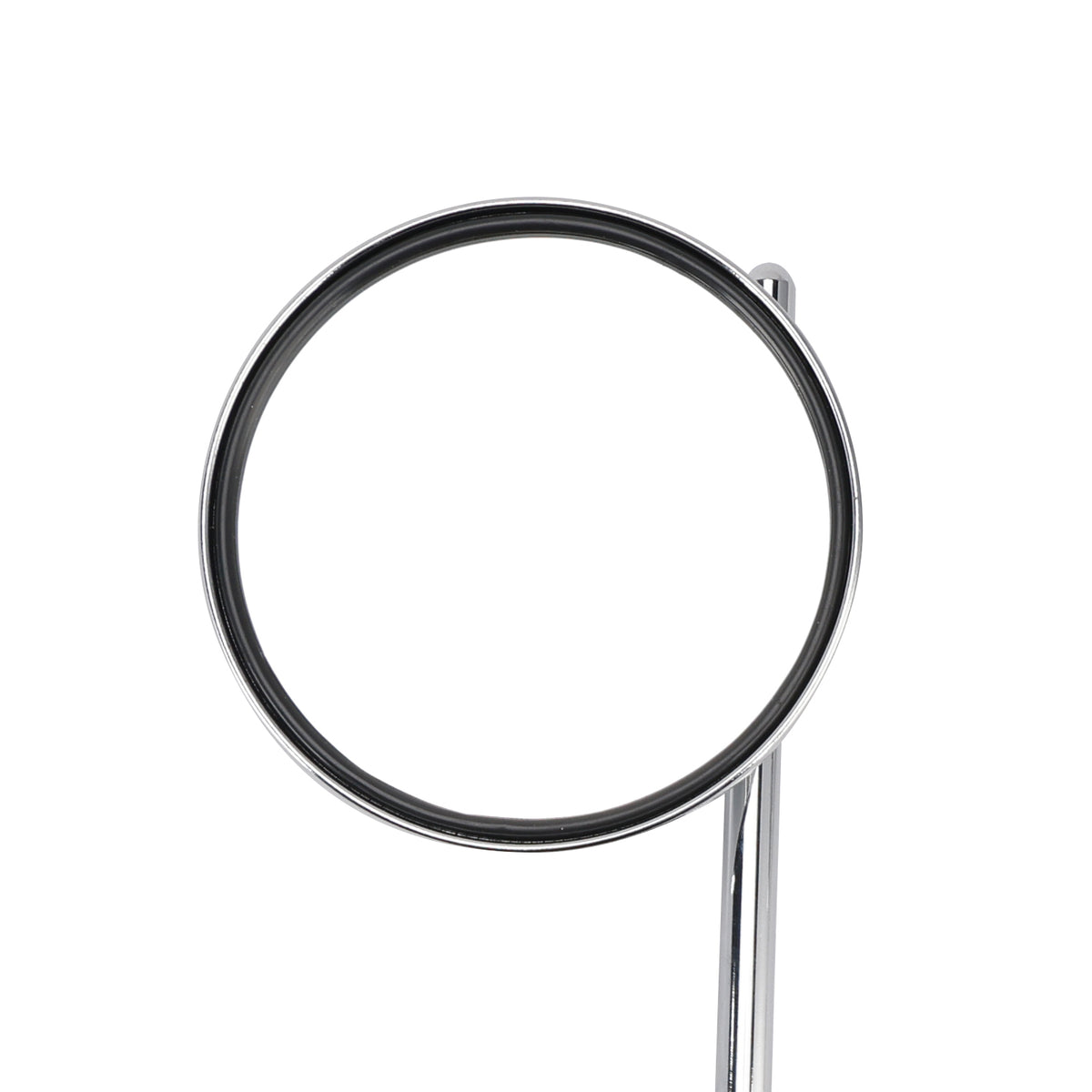 7/8" in Bars Pair Universal Motorcycle 4" Chrome Clamp-On Mirrors - Round
