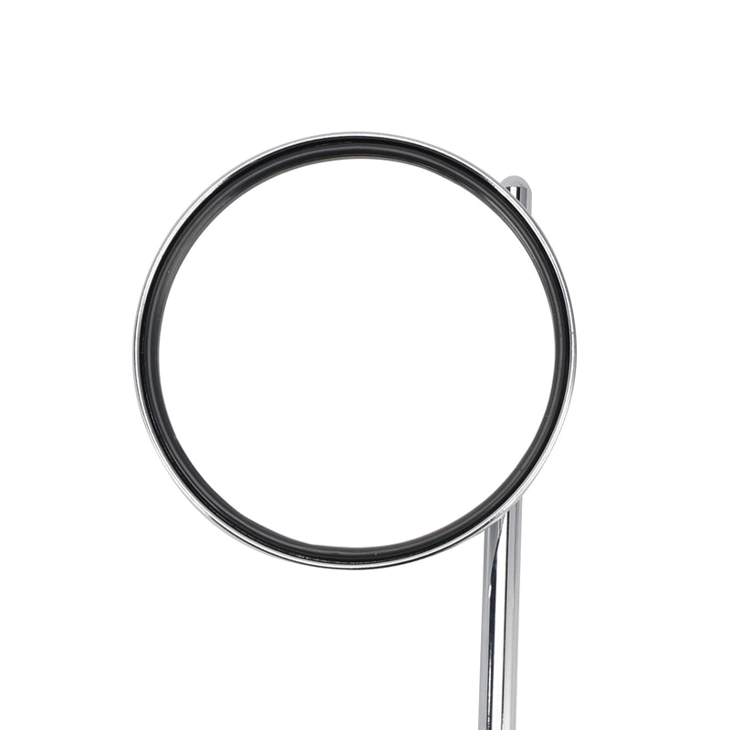 7/8" in Bars Pair Universal Motorcycle 4" Chrome Clamp-On Mirrors - Round