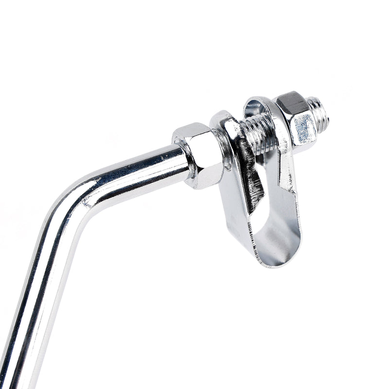 7/8" in Bars Pair Universal Motorcycle 4" Chrome Clamp-On Mirrors - Round
