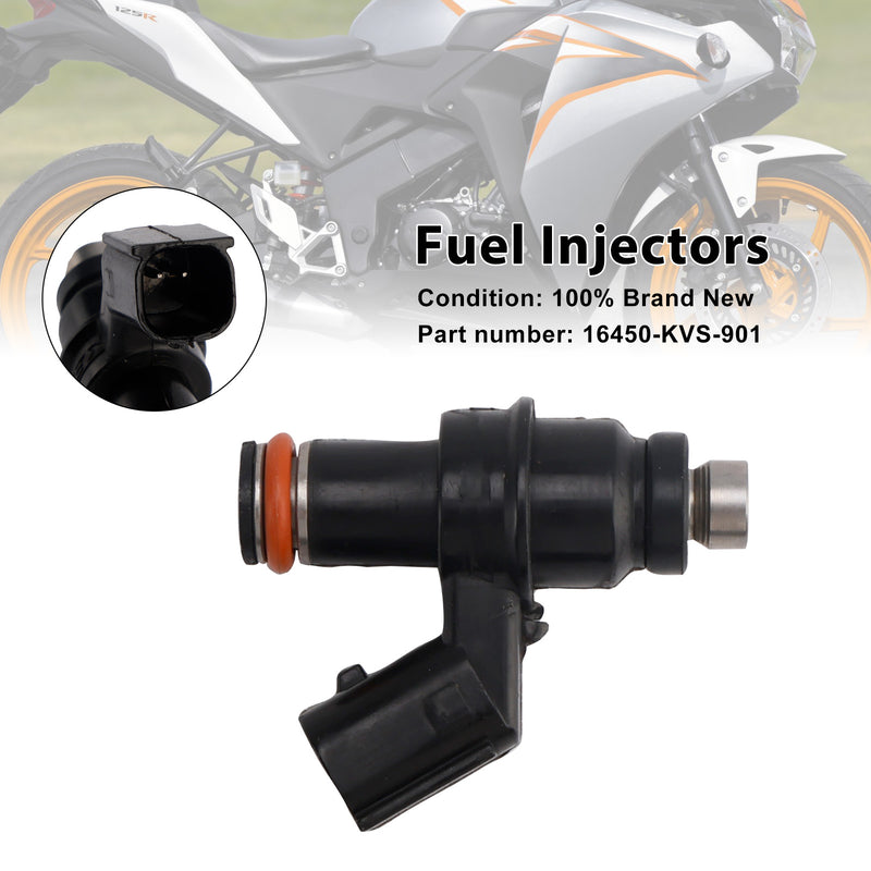 Honda CBR125R CBR125 CBR125RS CBR125RT 2011-2020 16450-KVS-901 Fuel Injectors