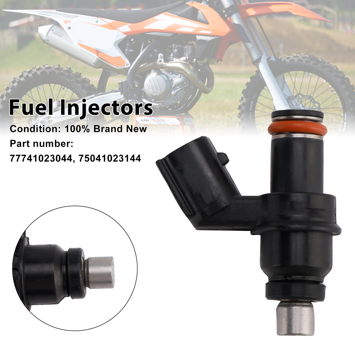 350 450 500 SXF XCF EXCF EXC 77741023044 Fuel Injectors 75041023144 Fits