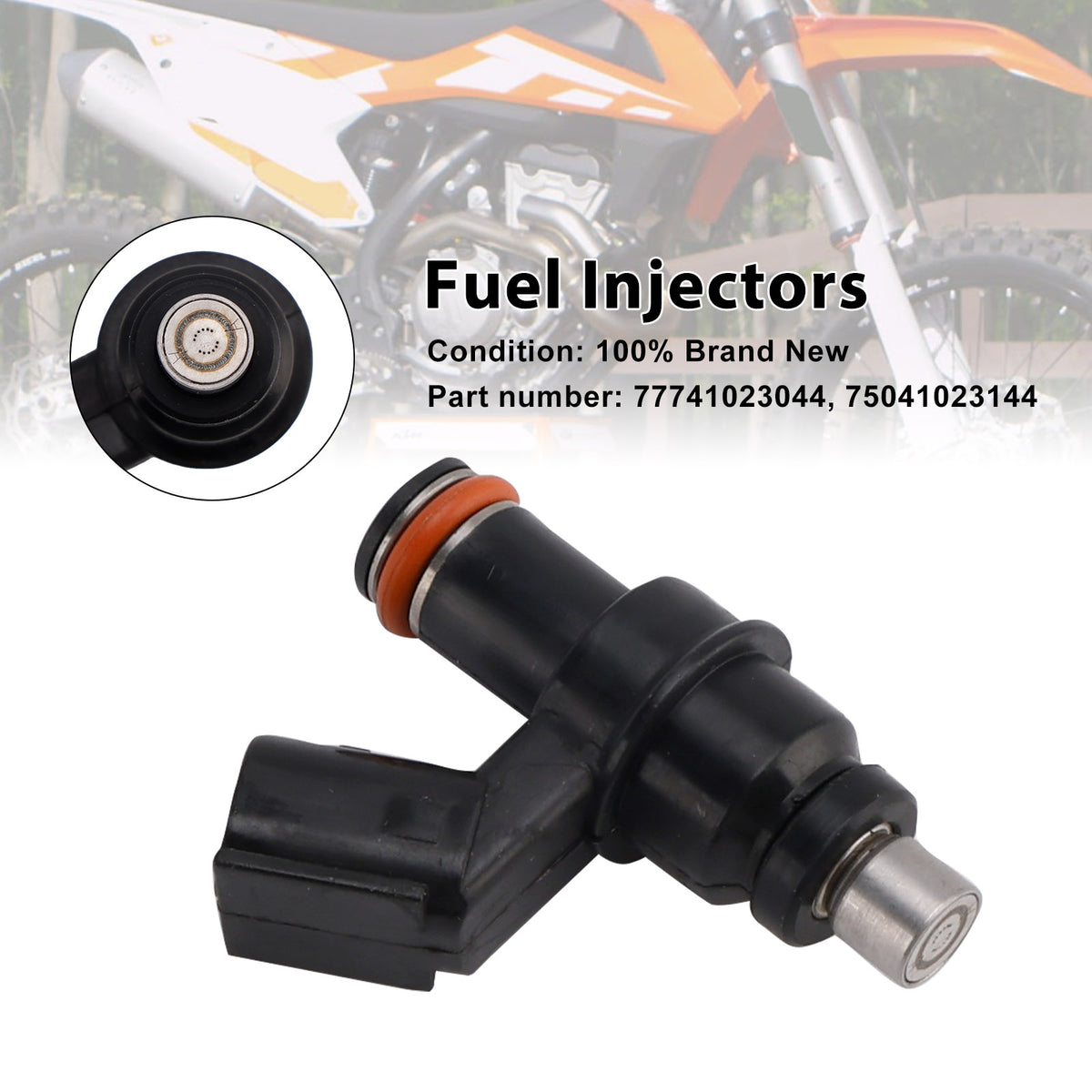 350 450 500 SXF XCF EXCF EXC 77741023044 Fuel Injectors 75041023144 Fits