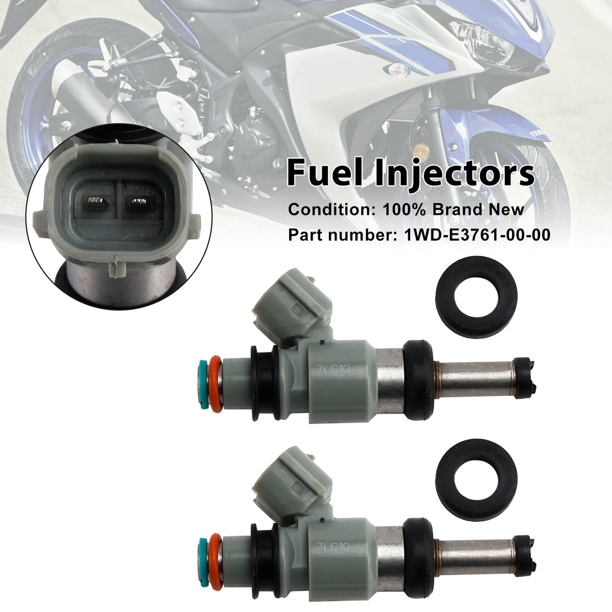 Yamaha YZF-R3 2015-2022 2PCS 1WD-E3761-00-00 Fuel Injectors
