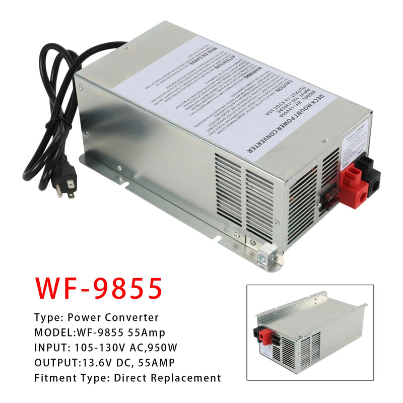 RV Trailer Camper 12V WF-9855 Converter 55 Amp Power Converter Charger