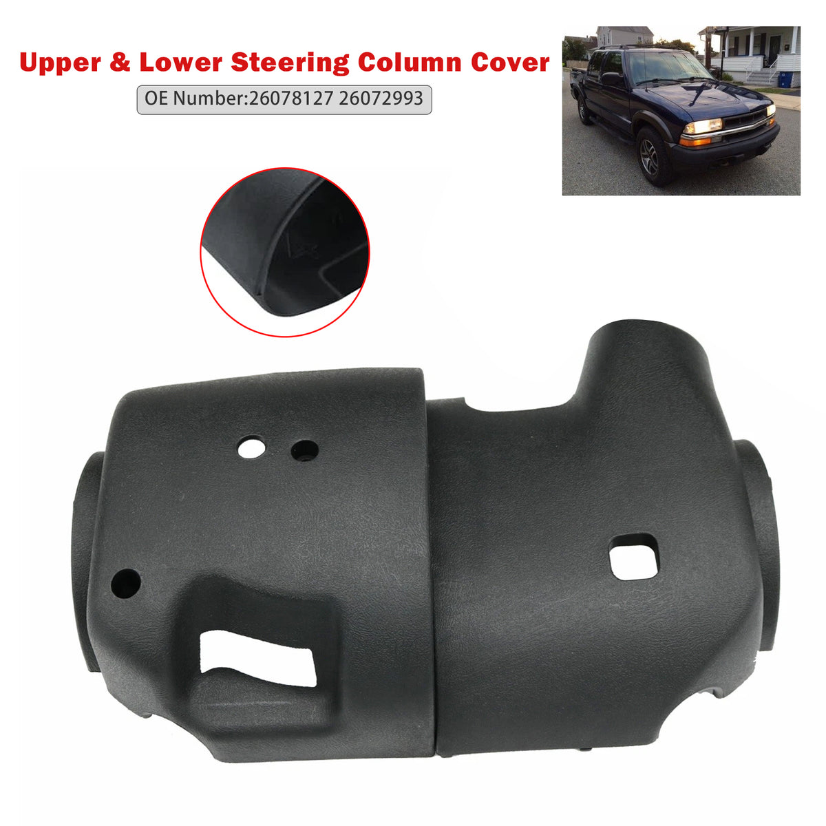 Chevy Tahoe Suburban GMC Yukon Upper & Lower Steering Column Cover 26078127