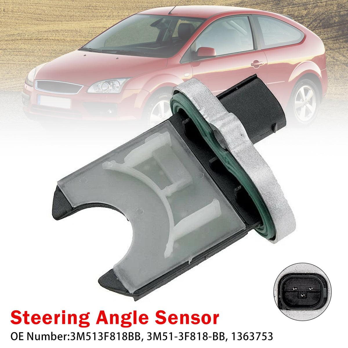 Ford C-Max (DM2) Focus Mk2 2004-2012 Steering Angle Sensor 3M513F818BB