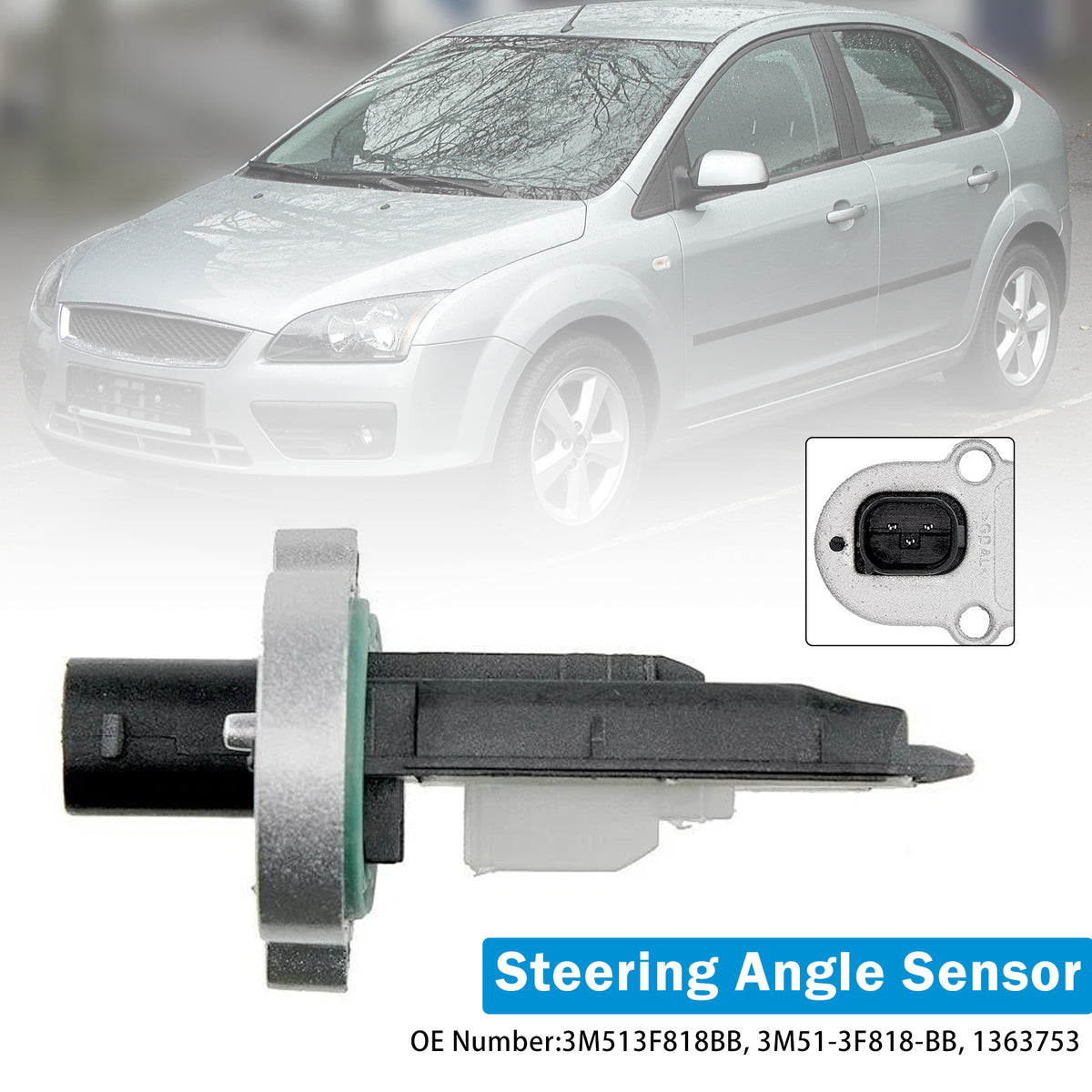 Ford C-Max (DM2) Focus Mk2 2004-2012 Steering Angle Sensor 3M513F818BB
