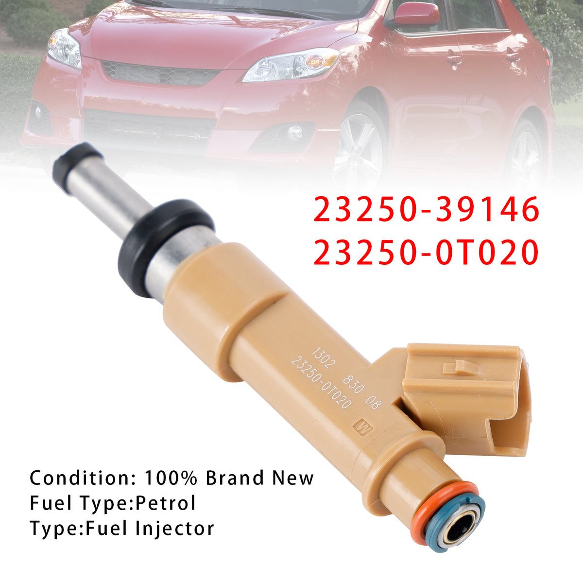 Toyota Auris Corolla 1.8L 23250-39146 23250-0T020 1PCS Fuel Injector