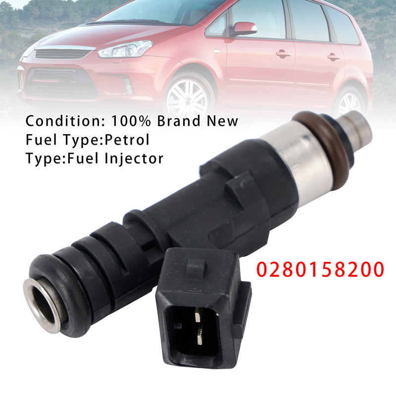 Ford B C-Max Fiesta Focus Fusion Mondeo Puma 0280158200 1PCS Fuel Injector