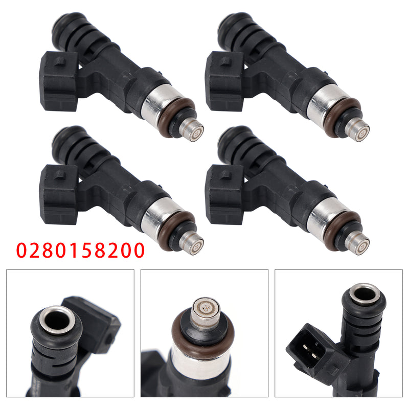 Ford B C-Max Fiesta Focus Fusion Mondeo Puma 0280158200 4PCS Fuel Injector