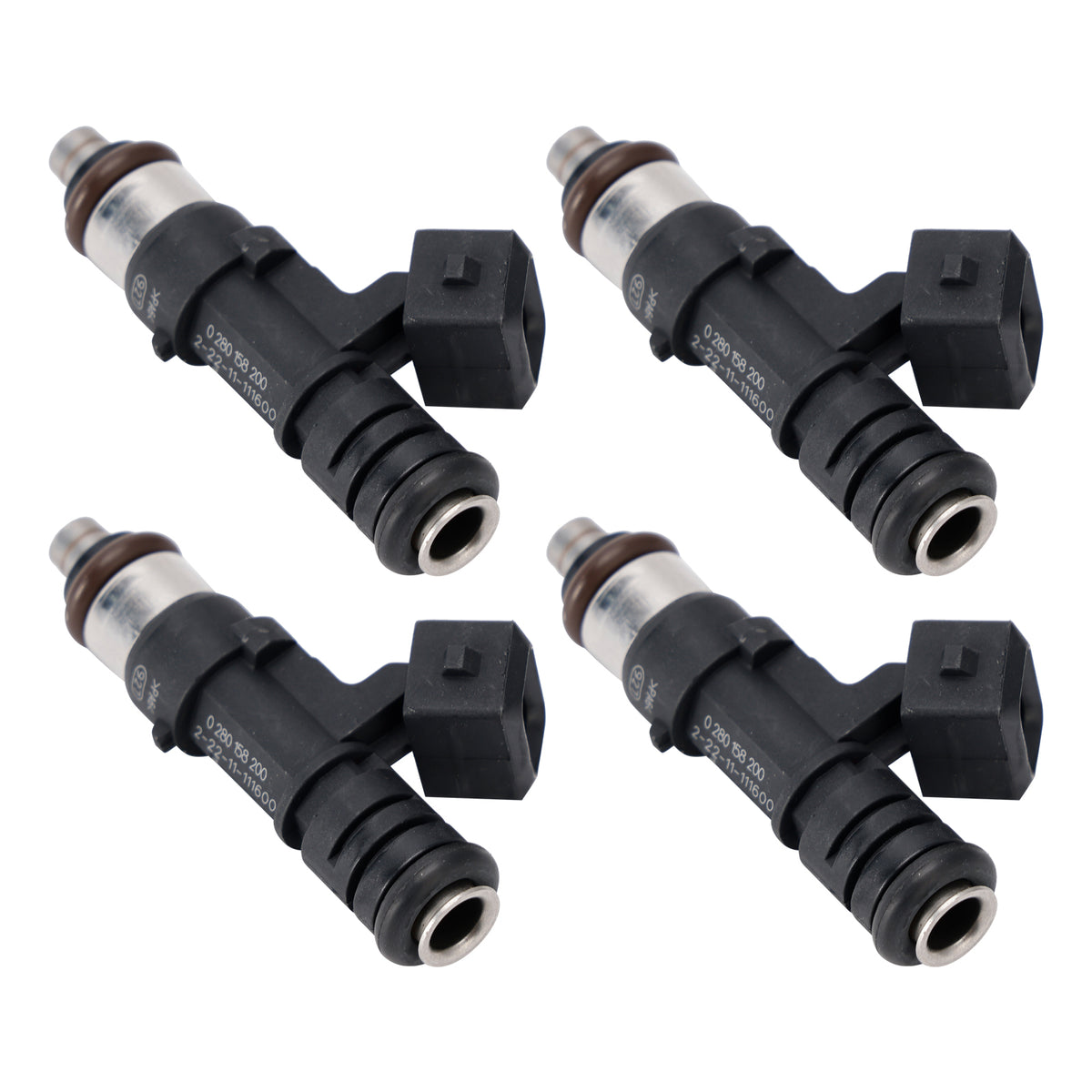 Ford B C-Max Fiesta Focus Fusion Mondeo Puma 0280158200 4PCS Fuel Injector