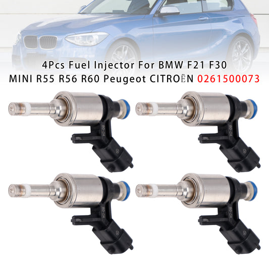 BMW F21 F30 MINI R55 R56 R60 Peugeot CITRO?N 0261500073 4PCS Fuel Injector
