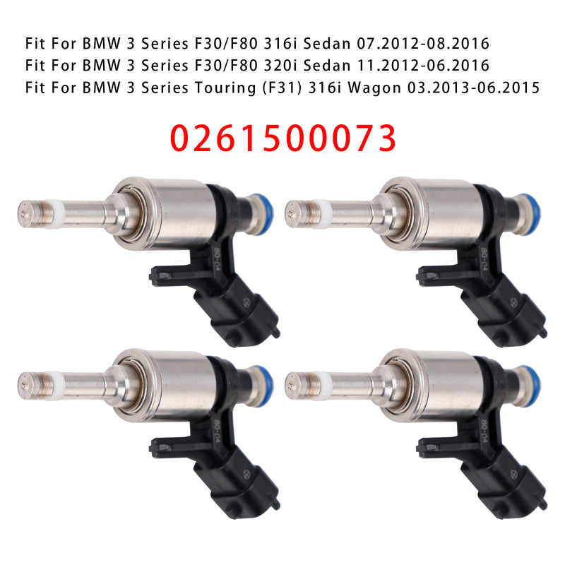 BMW F21 F30 MINI R55 R56 R60 Peugeot CITRO?N 0261500073 4PCS Fuel Injector