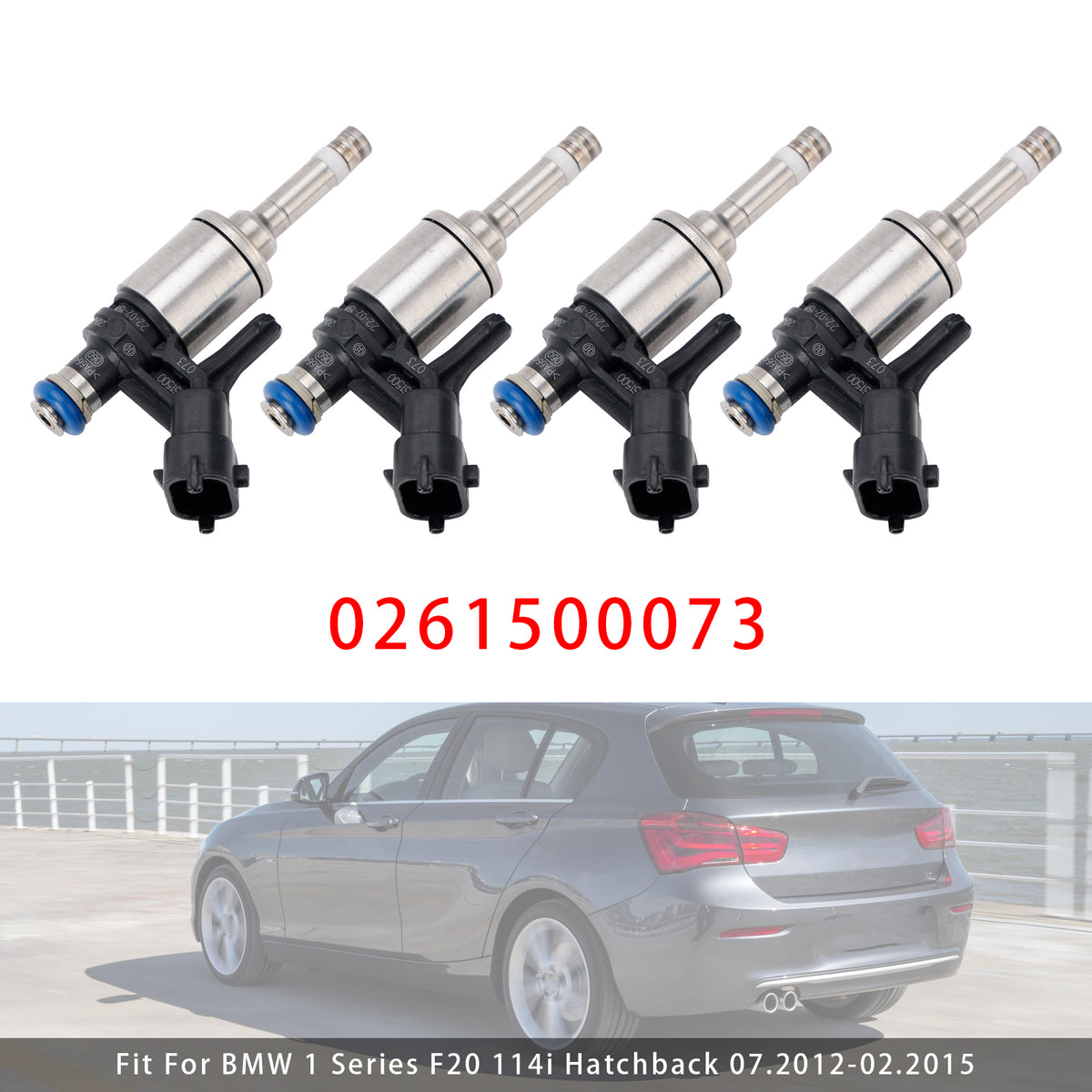 BMW F21 F30 MINI R55 R56 R60 Peugeot CITRO?N 0261500073 4PCS Fuel Injector
