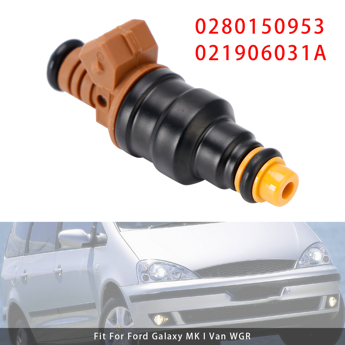 VW Golf III Vento Sharan Ford Galaxy 2.8L VR6 0280150953 1PCS Fuel Injector