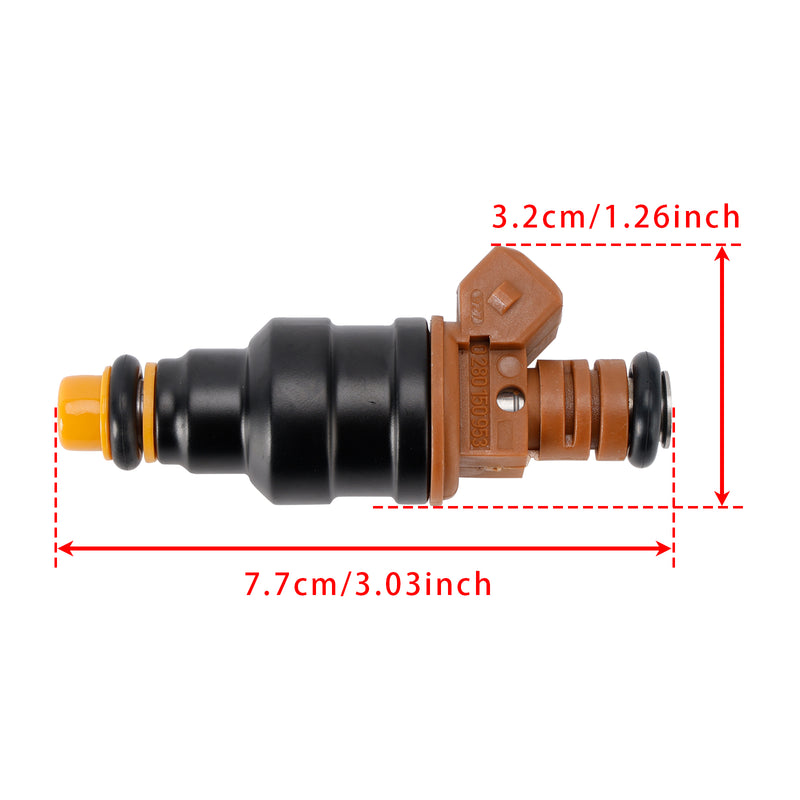 VW Golf III Vento Sharan Ford Galaxy 2.8L VR6 0280150953 4PCS Fuel Injector