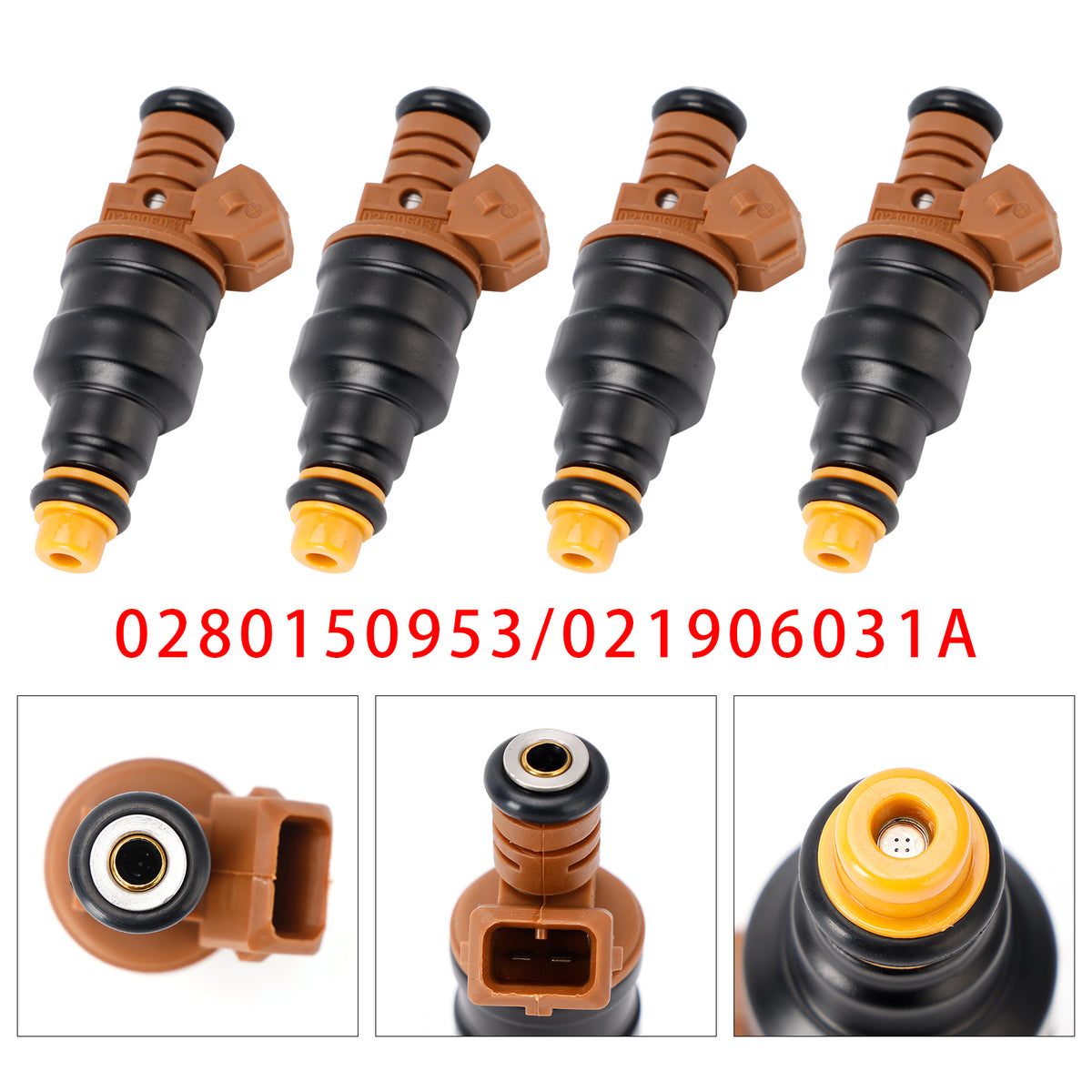 VW Golf III Vento Sharan Ford Galaxy 2.8L VR6 0280150953 4PCS Fuel Injector