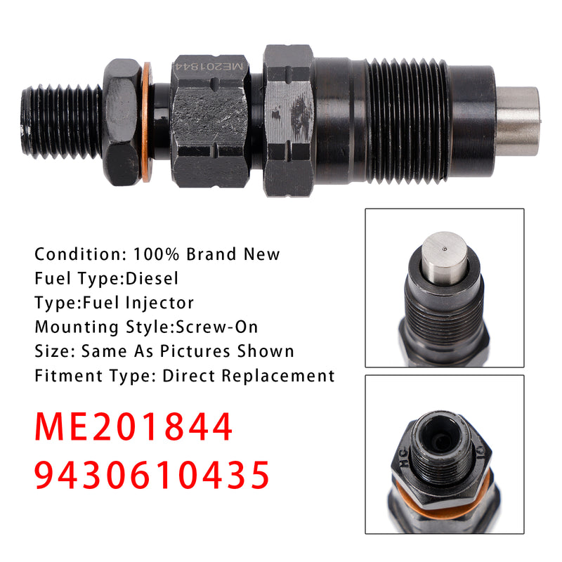 Mitsubishi Delica Pajero 4M40 4M40T 2.8L ME201844 1PCS Fuel Injector